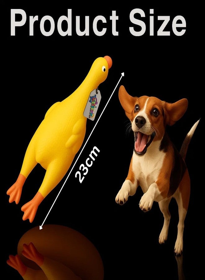 ويستيرن إرا لعبة مضغ مطاطية طويلة قابلة للتمدد على شكل بطة من العصر الغربي | لعبة مضغ مطاطية طويلة قابلة للتمدد للحيوانات الأليفة | لعبة بطة كرتونية صفراء للكلاب مع صفارة مدمجة | لعبة لعب ناعمة للجراء والكلاب | لعبة على شكل حيوان مرح - Image 3